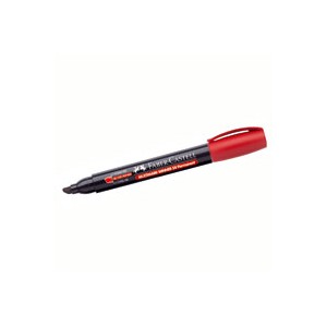 MARKER FABER PERMANENTE 54 PUNTA SCALPELLO ROSSO