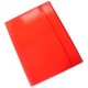 CARTELLINA OFFICE LINE PROTOCOLLO 3 LEMBI C-ELASTICO ROSSO LUCIDA