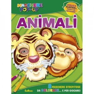 MASCHERE POP-UP DA COLORAREANIMALI 610803