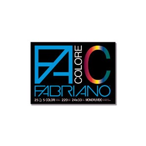 ALBUM FABRIANO COLORE 24X33 L-R  25FG.