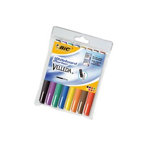 MARKER BIC VELLEDA JUNIOR 1748 PZ.8 PUNTA TONDA