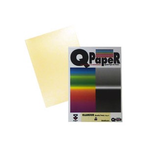 CARTA Q/PAPER GLAMOUR/PEARL A4 GR.125 FG.100 AVORIO METALLIZZATO 0722.69 