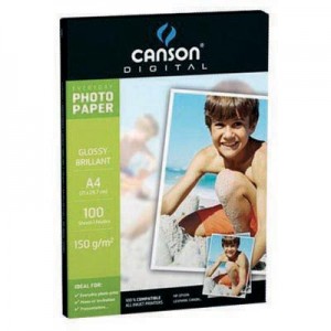 CARTA CANSON EVERYDAY PHOTO 150G. A4 FG.100 