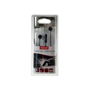 AURICOLARI IN-EAR CON MICROFONO SUL FILO 303564.00.CN NERI  