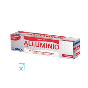 ROLL ALLUMINIO 300MMX150MT IN ASTUCCIO CON SEGHETTO 