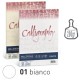 Carta CALLIGRAPHY MILLERIGHE 200gr A4 50fg bianco 01 FAVINI  