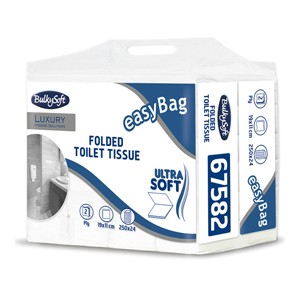 Pacco 250 strappi Carta Igienica interfogliata EasyBag BulkySoft  